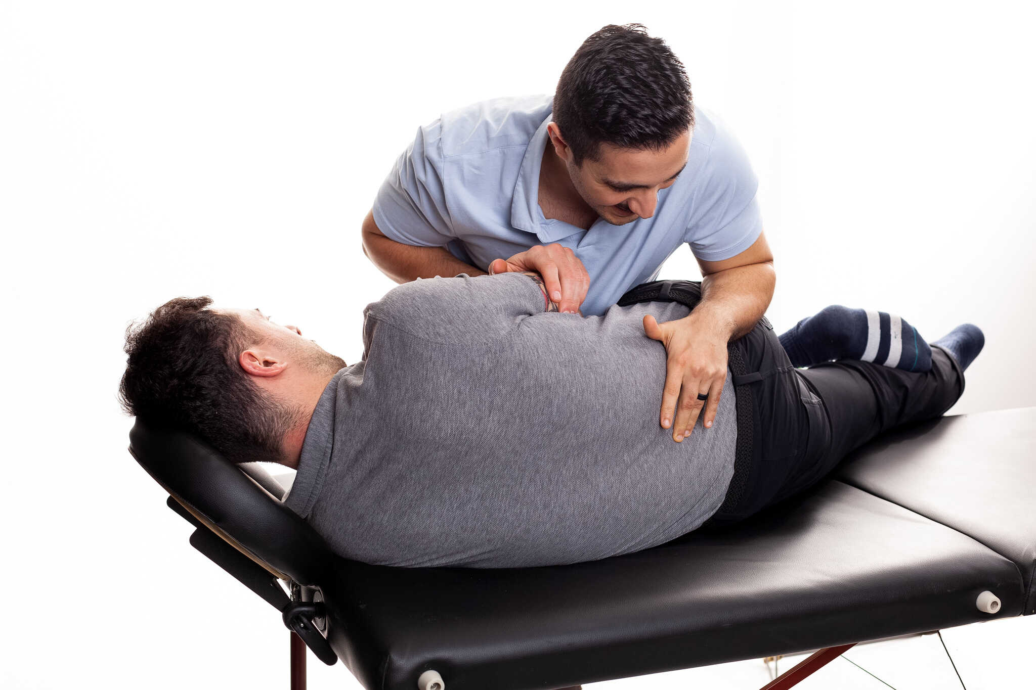 chiropractic adjustment by a langley chiropractor