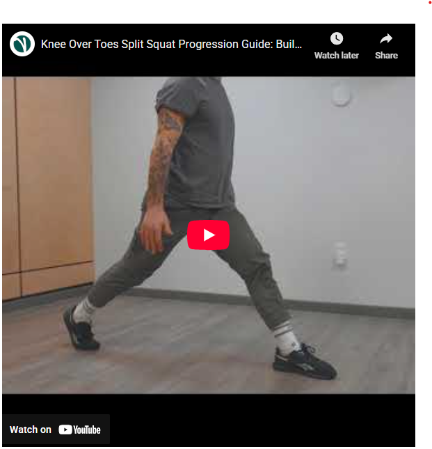 Progressive Leg Strength: Mastering the Knees Over Toes Split Squat