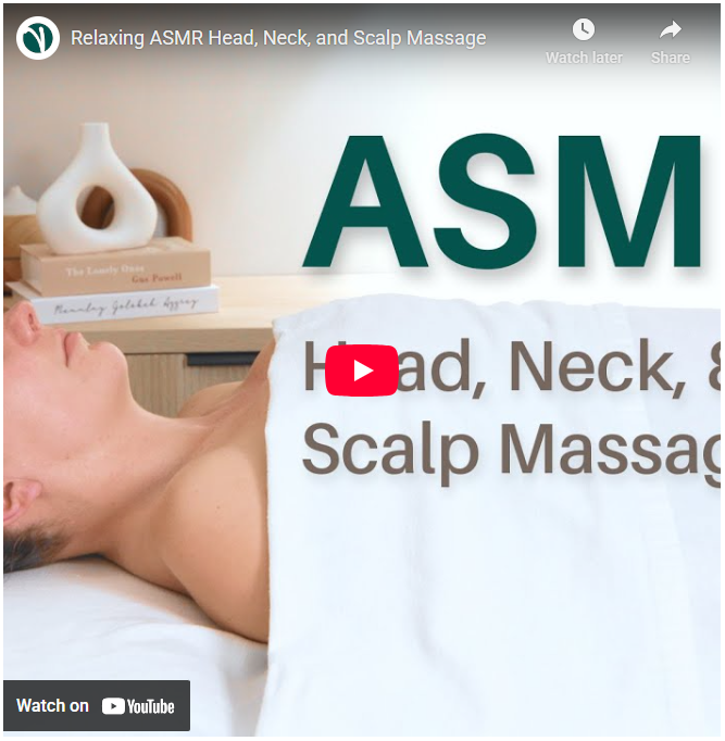 Relaxing ASMR Head Neck and Scalp Massage